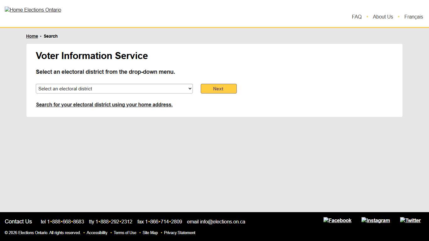 Search - Elections Ontario